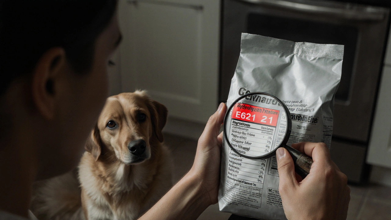 Какие корма для собак содержат много глутамата