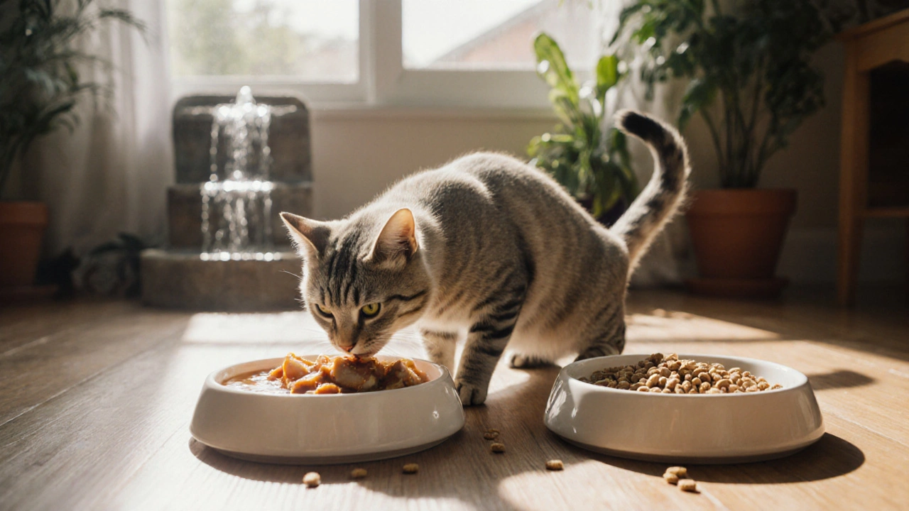 Можно ли чередовать сухой и влажный корм для кошек: безопасно ли и как правильно?
