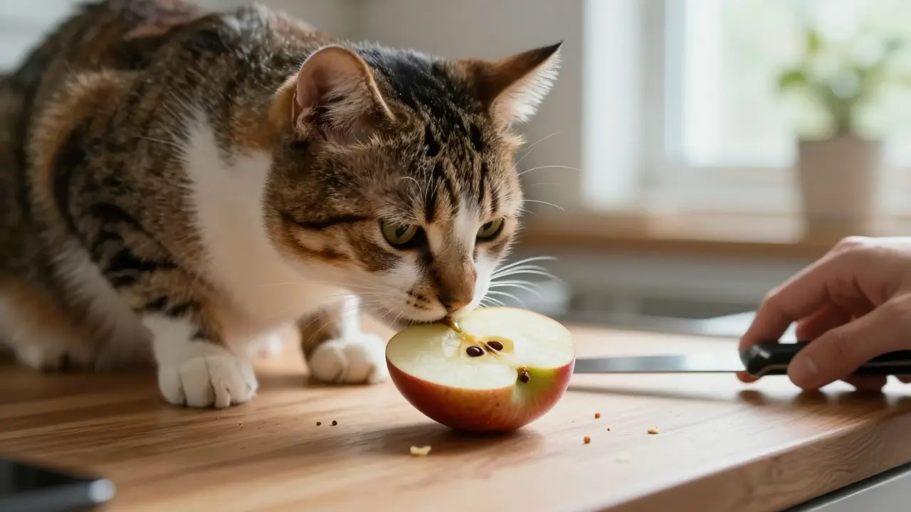 Можно ли давать кошкам яблоки: безопасно или опасно?