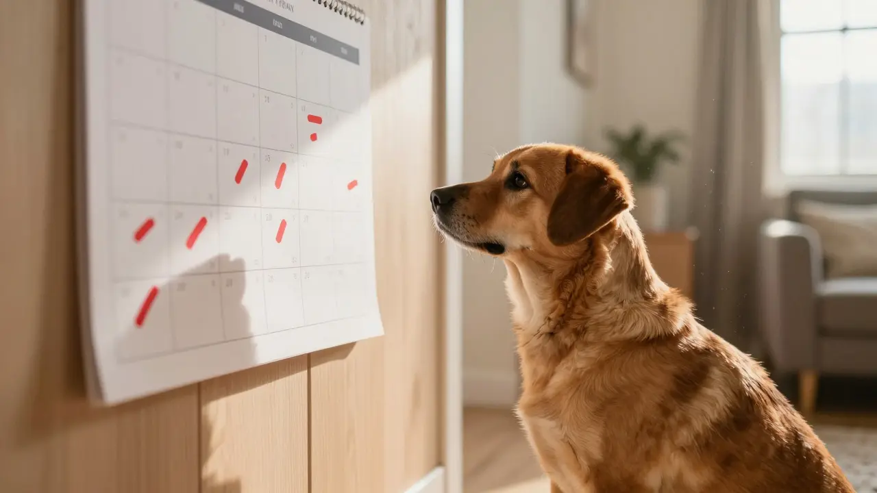 Сколько дней длится течка у собаки: календарь и признаки охоты